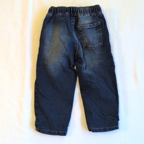 H&M jersey lined baggy fit denim joggers jeans 2T toddler boys - Picture 6 of 8